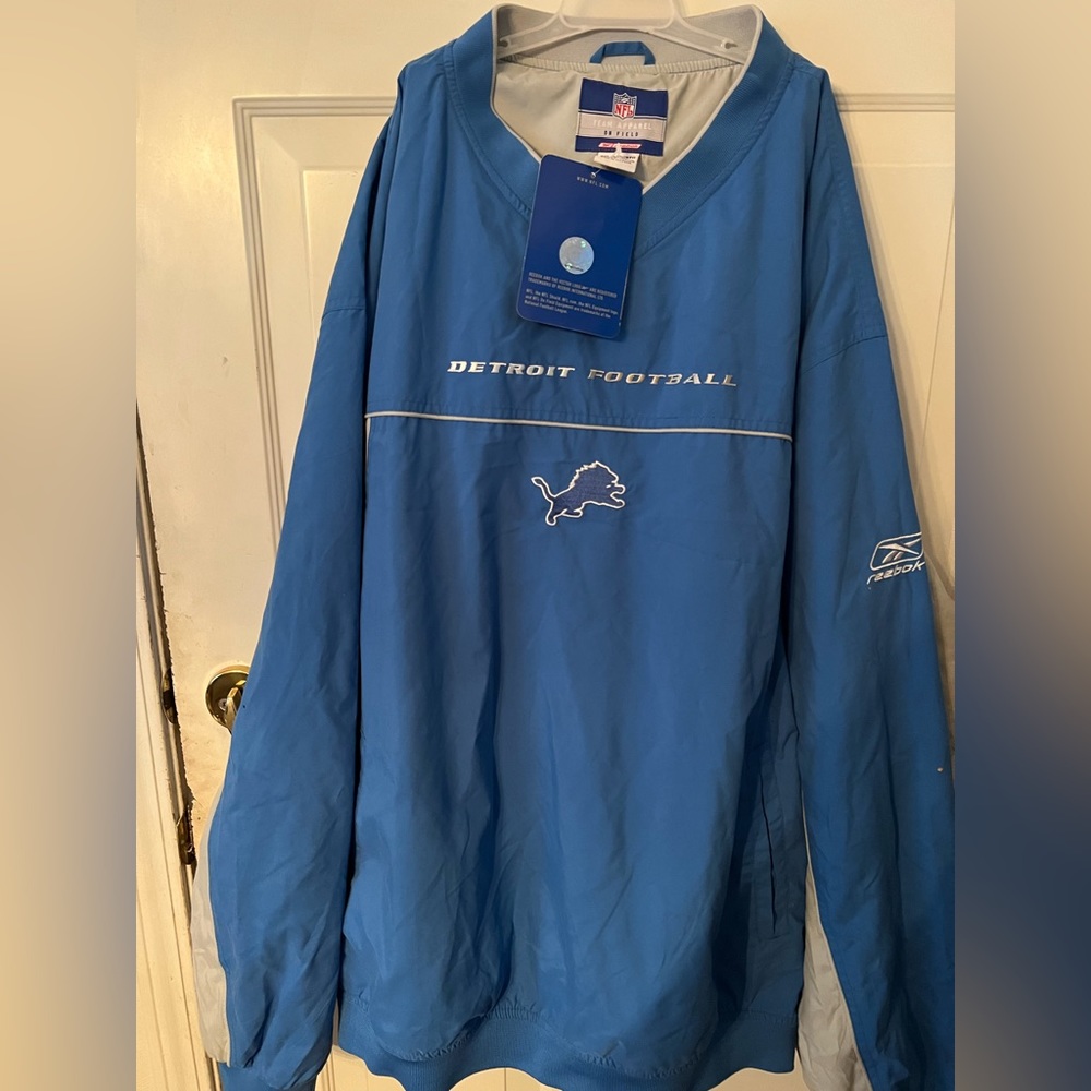 Reebok Blue Sweatshirt with Lions Logo